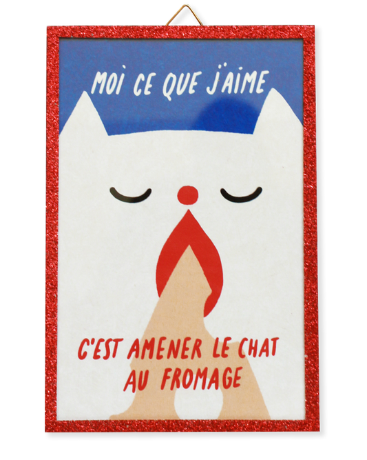 AMENER LE CHAT AU FROMAGE