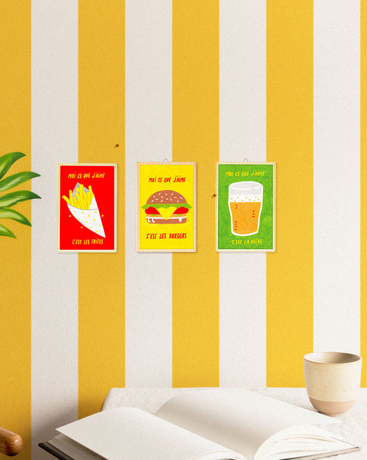 Lot Bière + Burgers + Frites