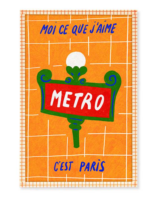 Lot Métro + Café + Tour eiffel