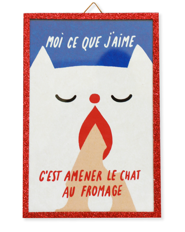 AMENER LE CHAT AU FROMAGE