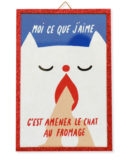 AMENER LE CHAT AU FROMAGE