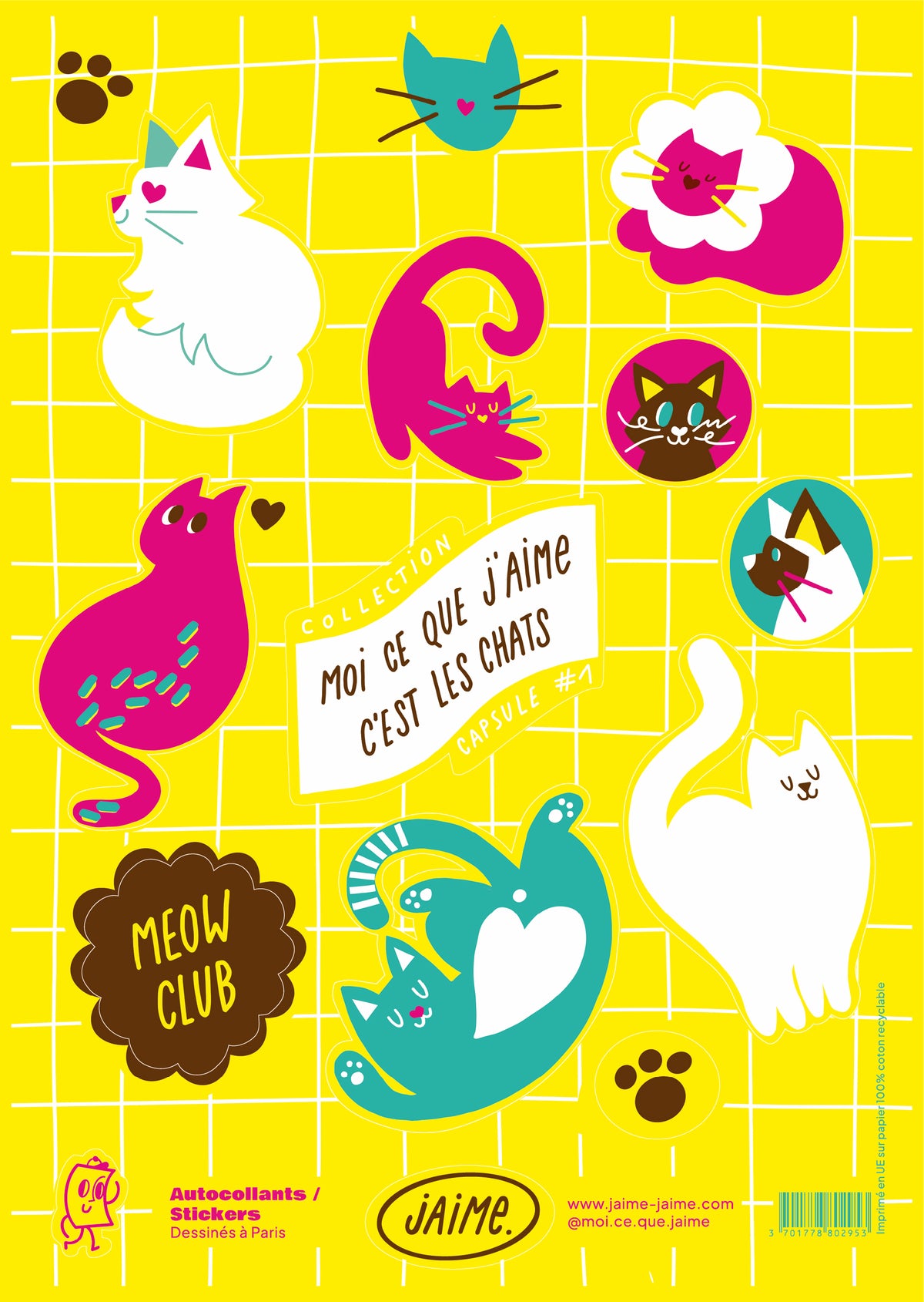 Coloriage MEOW CLUB #1