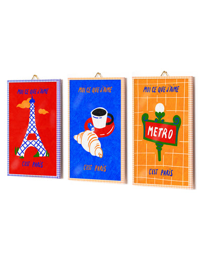 Lot Métro + Café + Tour eiffel