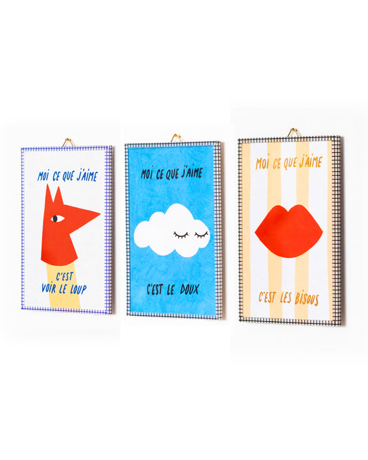 Lot Bisous + Doux + Voir le Loup